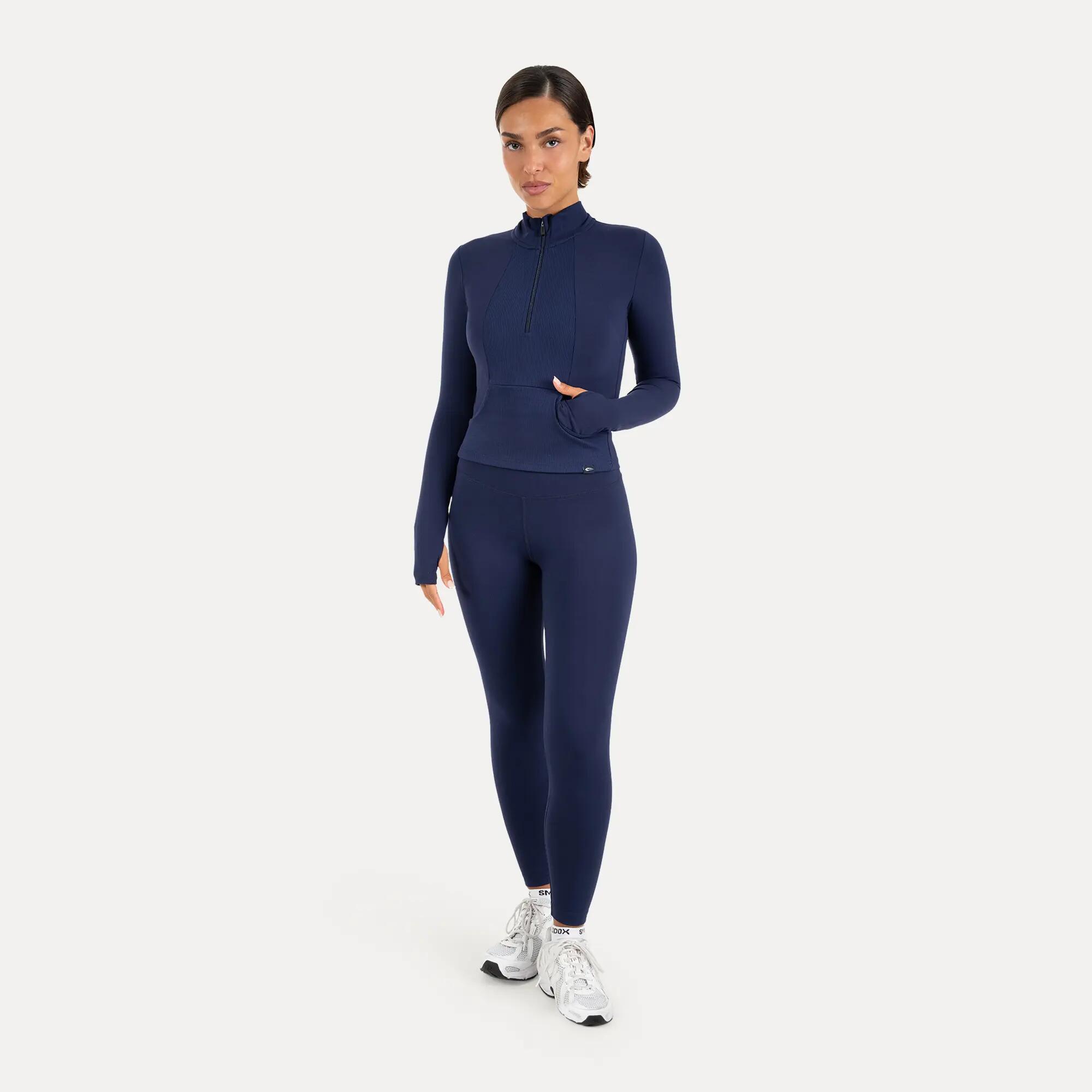 Damen Sweater Half Zip Naveya Dunkelblau 4/6