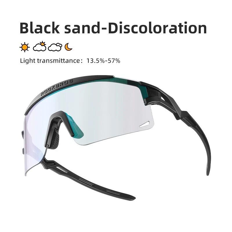 ROCKBROS Photochromic Fahrradbrille UV Schutz 2/7