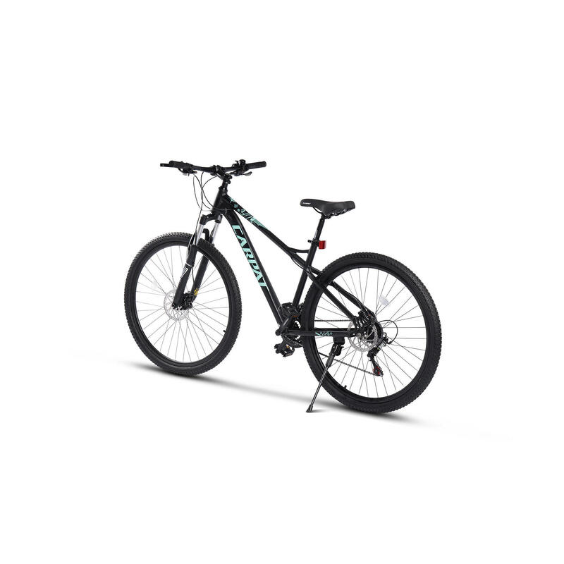 Bicicletă MTB semi-rigidă Life 21v Negru/Turcoaz