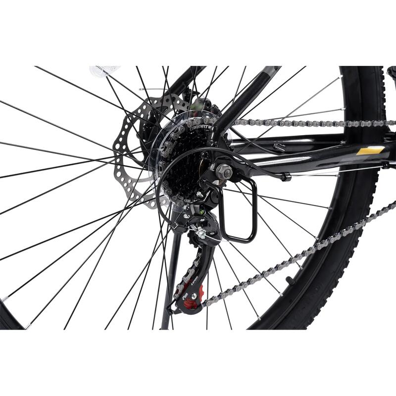 Bicicletă MTB semi-rigidă Tanker 21v Negru/Galben