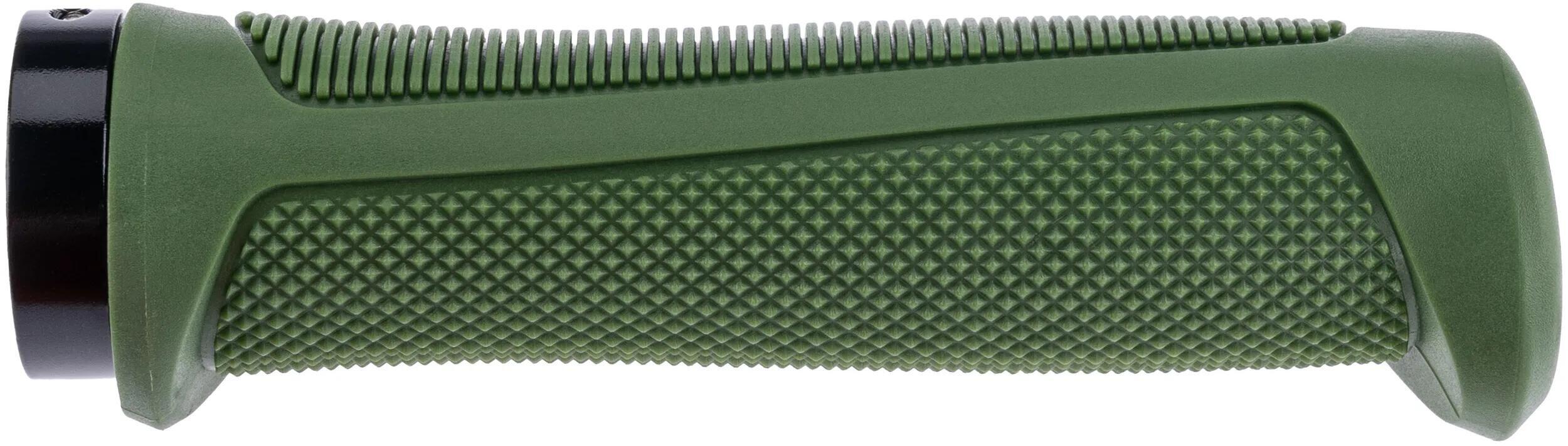 Gripy ergonomiczne Brave Touring 2, 135 mm, oliwkowe