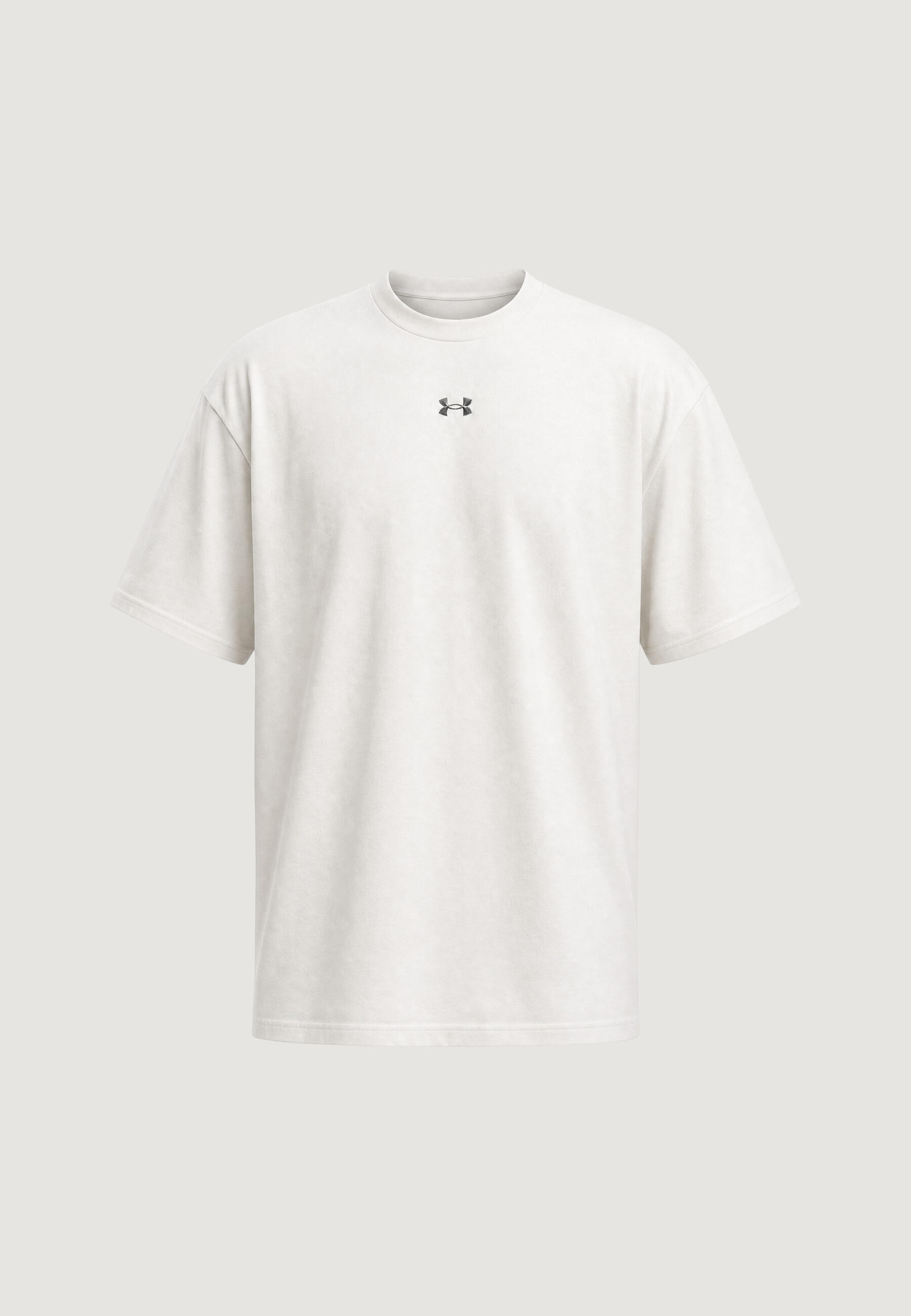 Crop top T-shirt UA M HWT METAL LOGO SS HEREN Beige 5/5