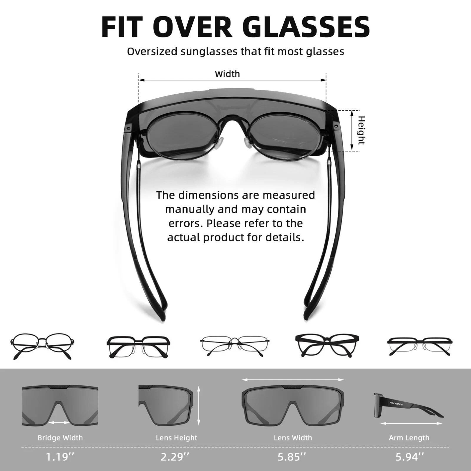 ROCKBROS Polarisierte Sport Überbrille UV400 8/8
