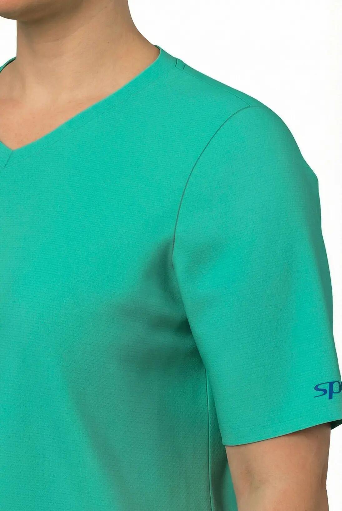 Femme T-shirt technique col en V manches courtes recyclé 9/13