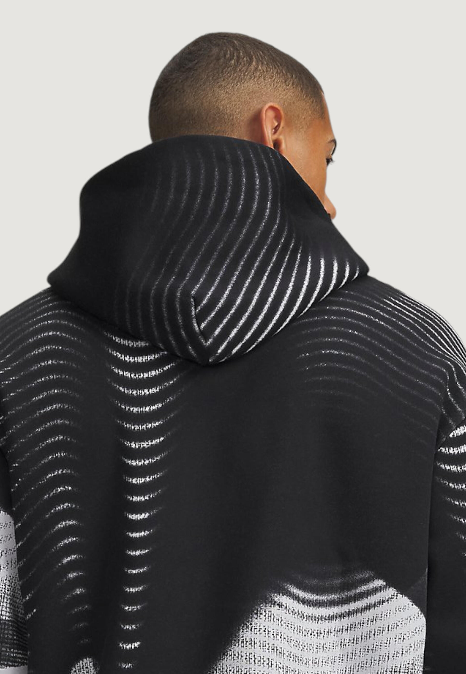 sweat-shirt UA ICON FLEECE PRINTED HD HOMME noir 4/5