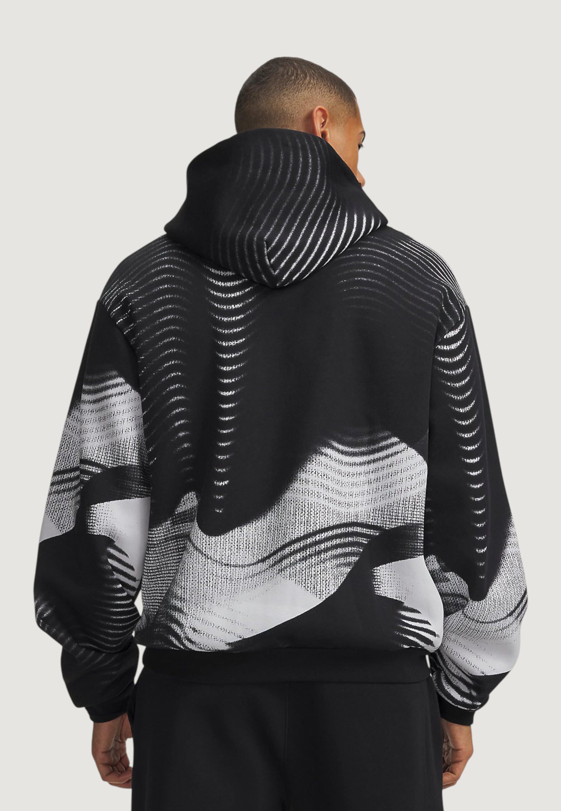 sweat-shirt UA ICON FLEECE PRINTED HD HOMME noir 2/5