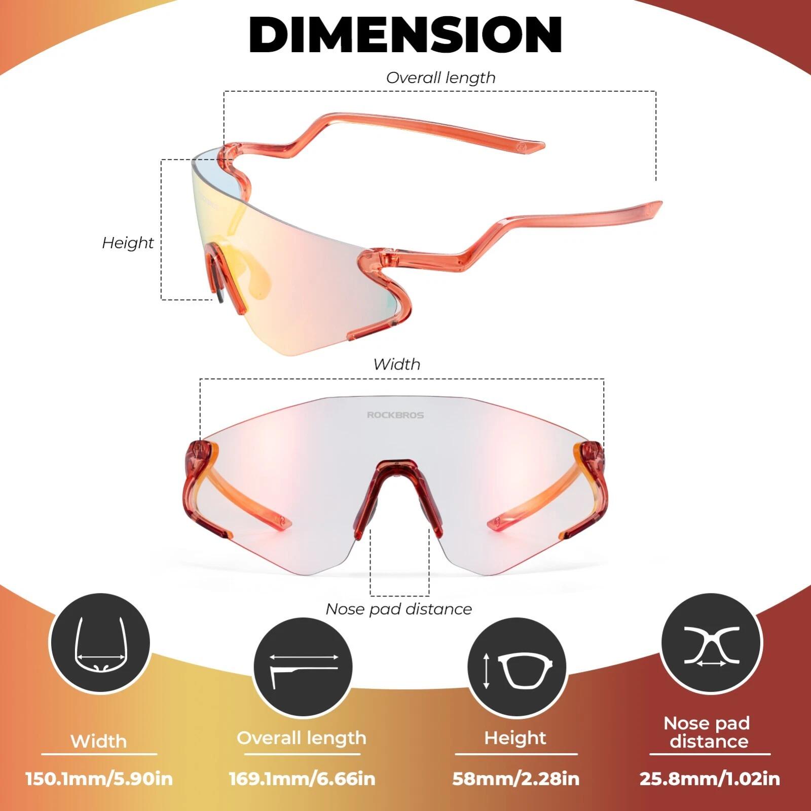 ROCKBROS Ultraleichte Photochromatische Sportbrille 2/8