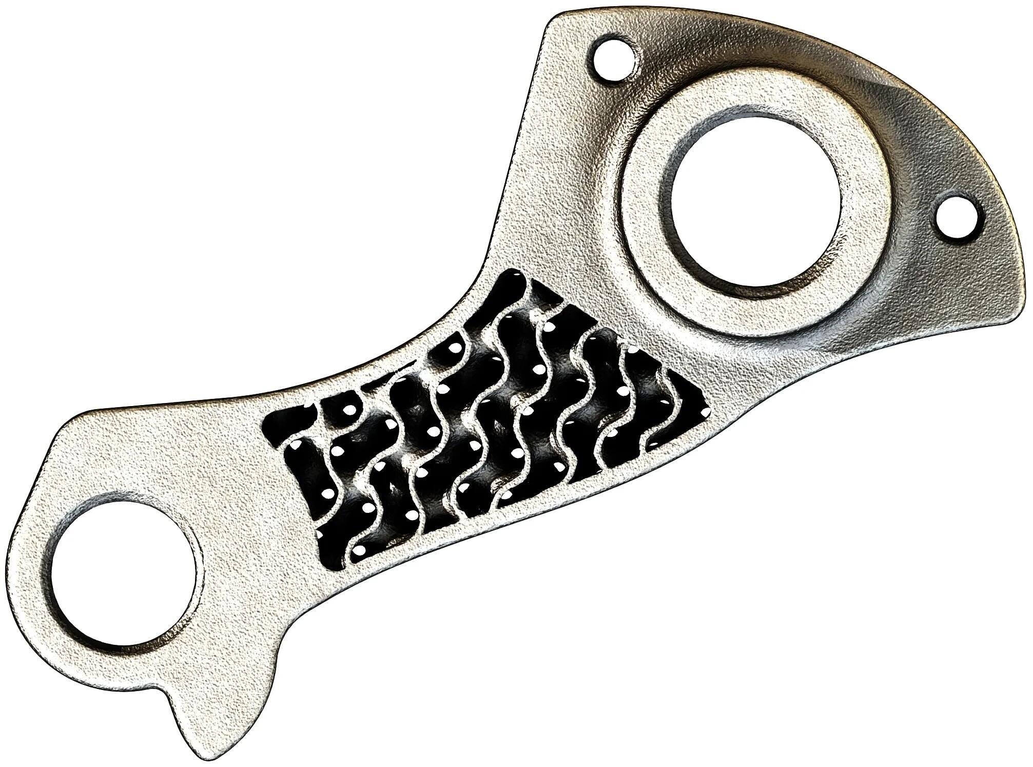 Patilla de cambio Silca para Giant Shimano DM, plata 2/2