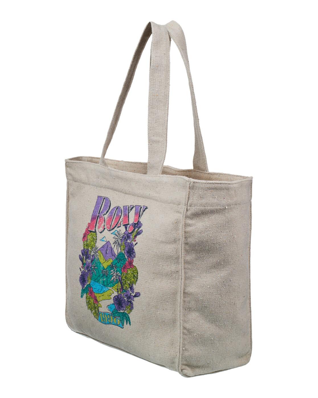 Bolsa de Playa con Asas DRINK THE WAVE Beige Mujer 4/4