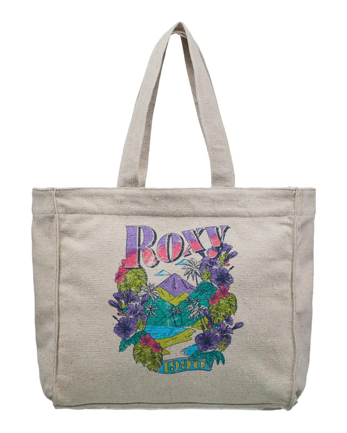 Bolsa de Playa con Asas DRINK THE WAVE Beige Mujer 3/4