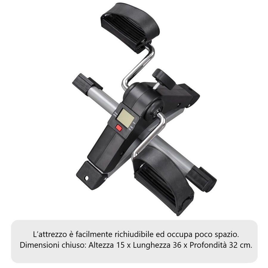 Yelloo - MB208 Bicicletta Cyclette esercizio gambe e braccia da seduto fitness 10/13