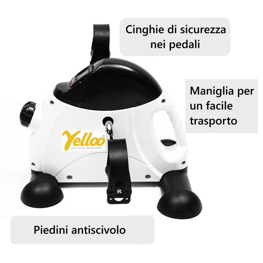 Yelloo - MB211 Bicicletta Cyclette esercizio gambe e braccia da seduto fitness 9/12