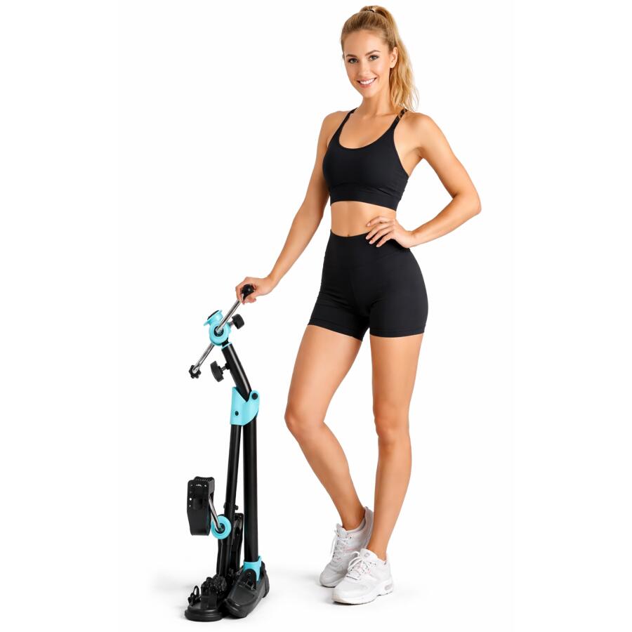 Yelloo - MB201B Bicicletta Cyclette esercizio gambe braccia da seduto fitness 9/13