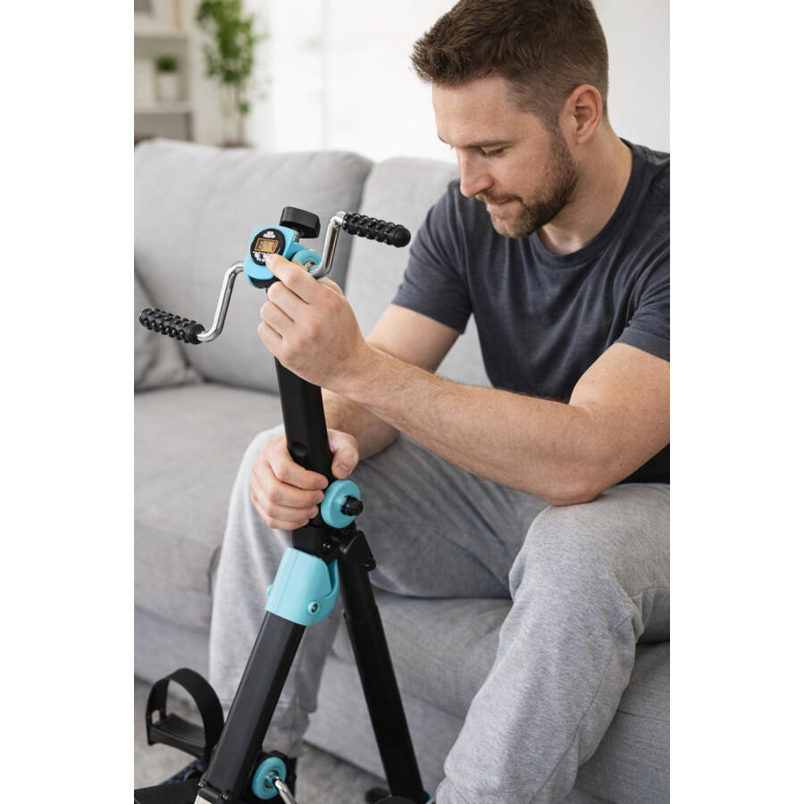 Yelloo - MB201B Bicicletta Cyclette esercizio gambe braccia da seduto fitness 6/13