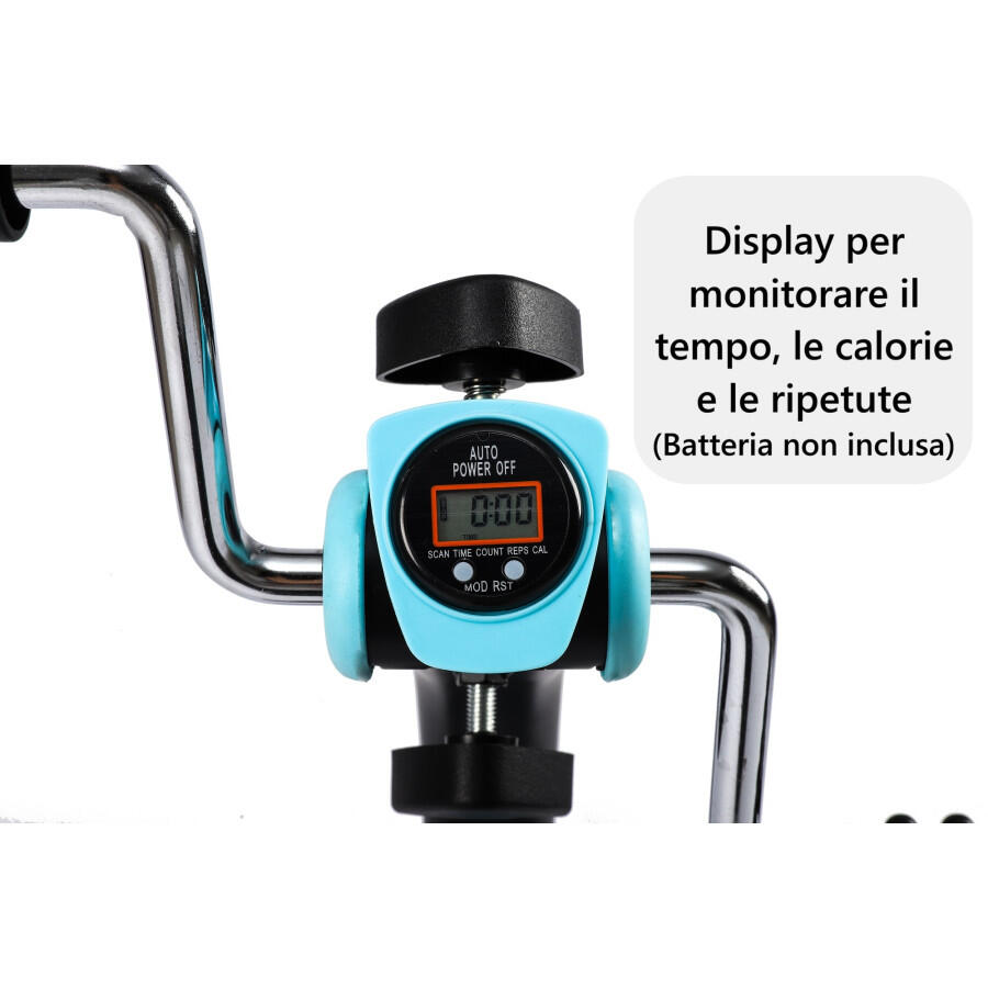 Yelloo - MB201B Bicicletta Cyclette esercizio gambe braccia da seduto fitness 5/13
