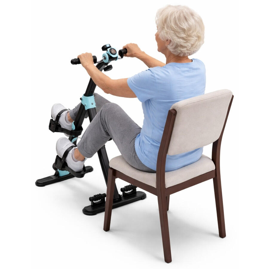 Yelloo - MB201B Bicicletta Cyclette esercizio gambe braccia da seduto fitness 2/13