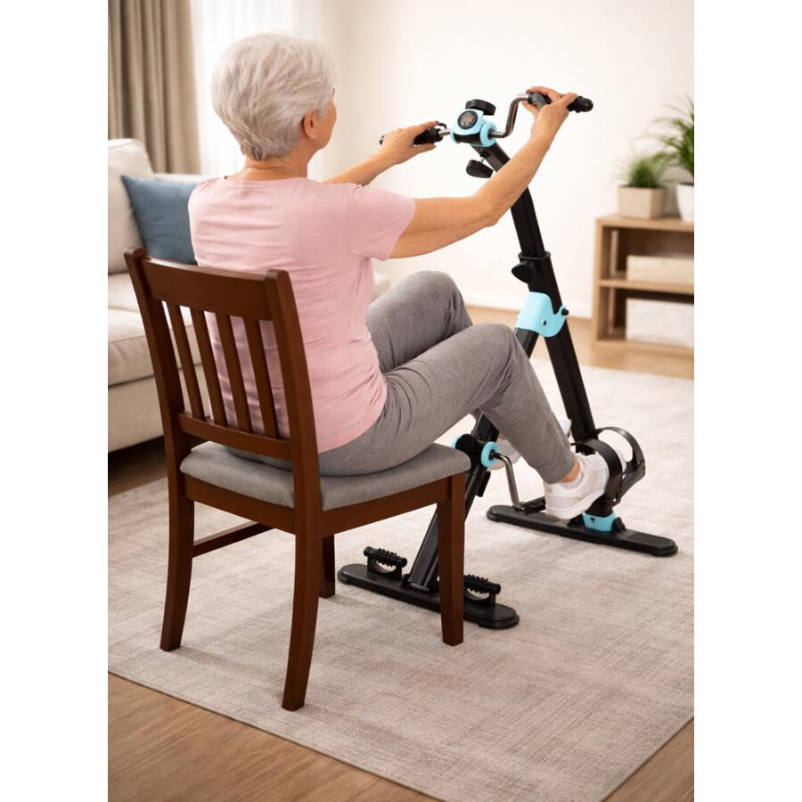 Yelloo - MB201B Bicicletta Cyclette esercizio gambe braccia da seduto fitness 11/13