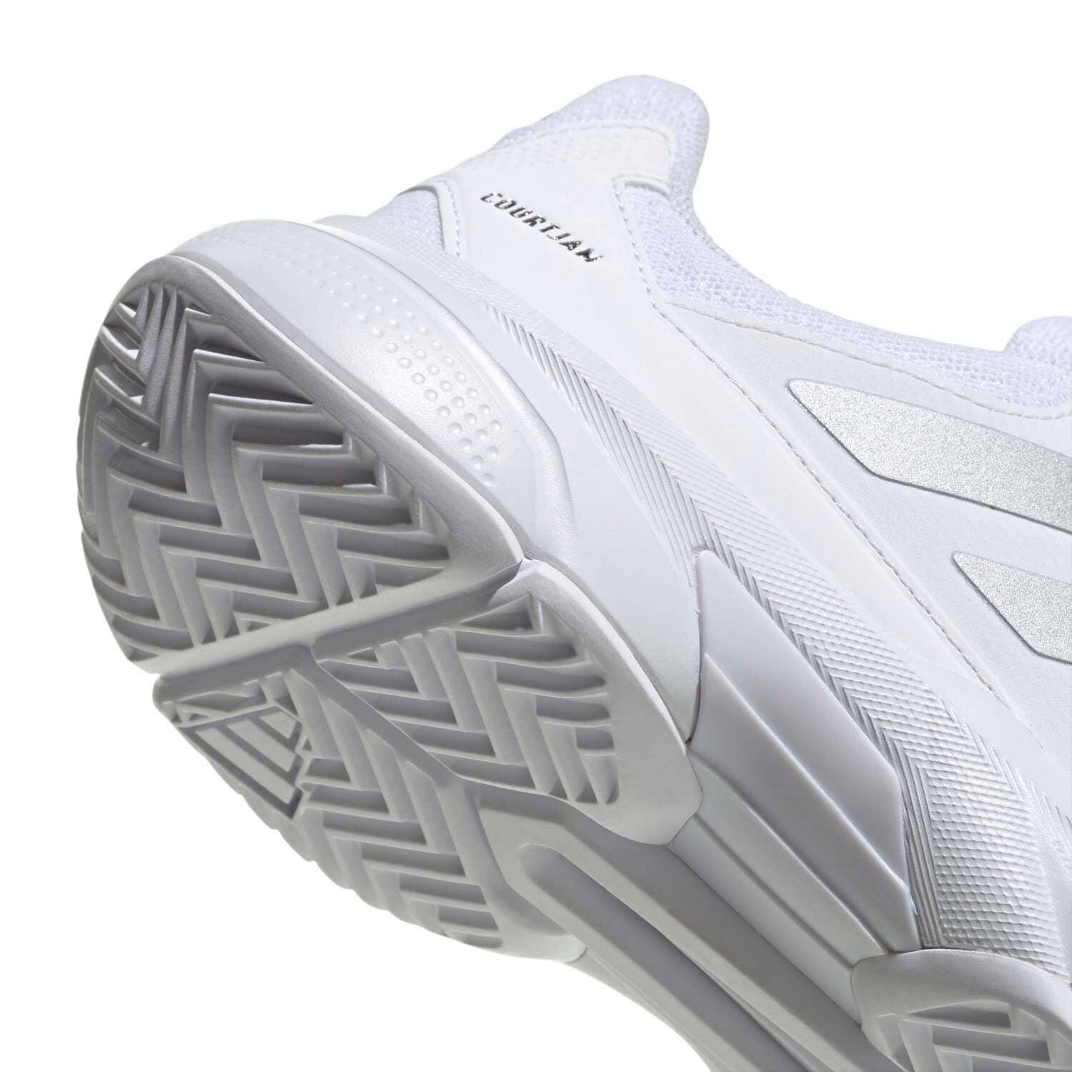 Adidas Courtjam Contrôle 3 Blanc/argent Femme Ki3615 6/6
