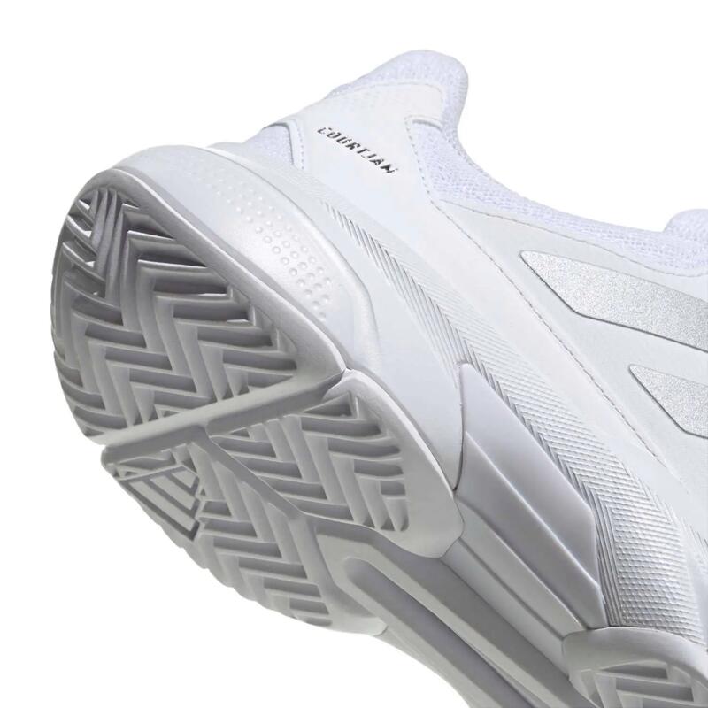 Adidas Courtjam Control 3 Blanco/plata Mujer Ki3615