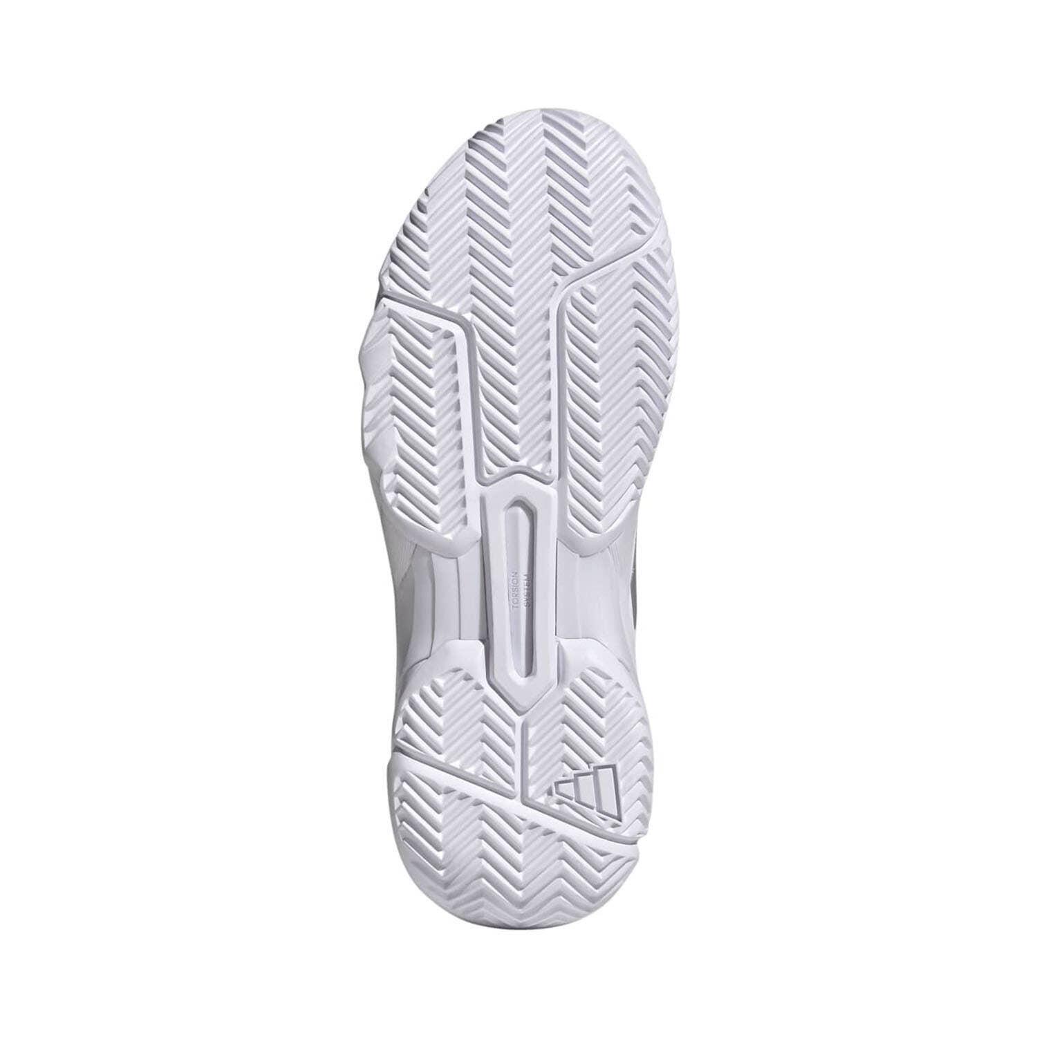 Adidas Courtjam Contrôle 3 Blanc/argent Femme Ki3615 4/6