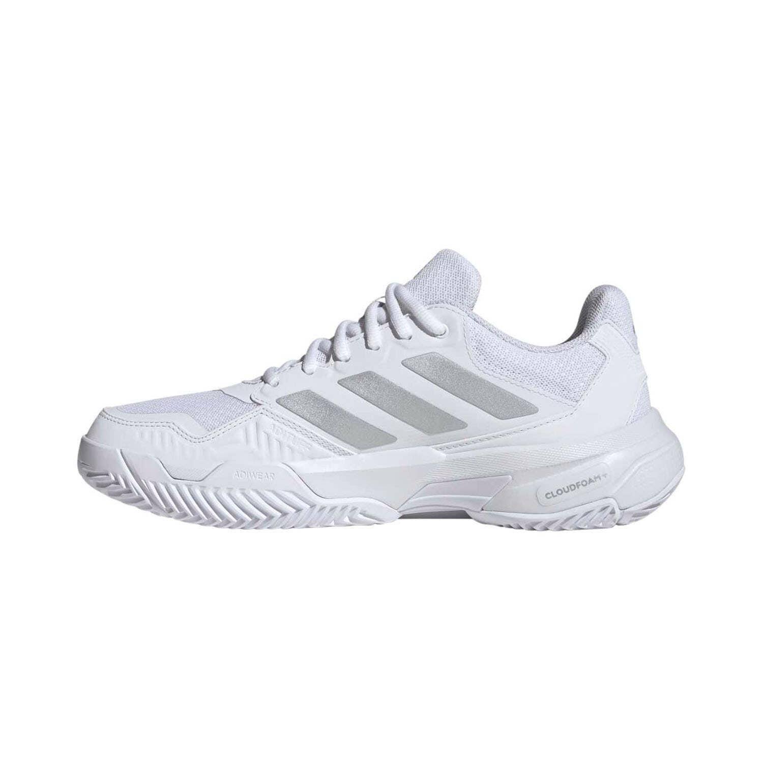 Adidas Courtjam Contrôle 3 Blanc/argent Femme Ki3615 3/6