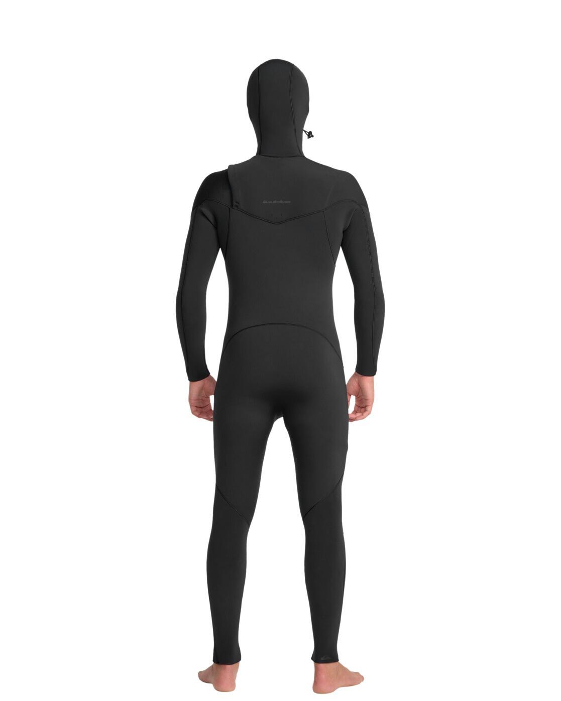 Wetsuit met een borstrits en capuchon 4/3MM EVERYDAY SESSIONS Schwarz Heren 2/4