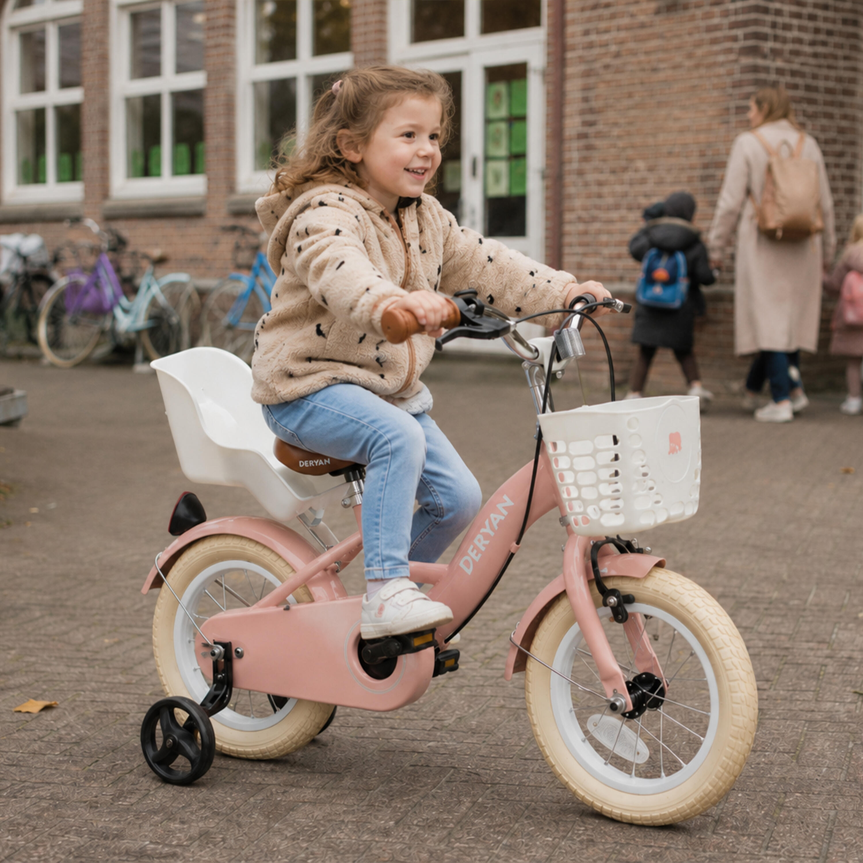 Bicicleta Infantil Deryan Zoey 12 Polegadas - Bicicleta Ajustável - Rosa 3/8