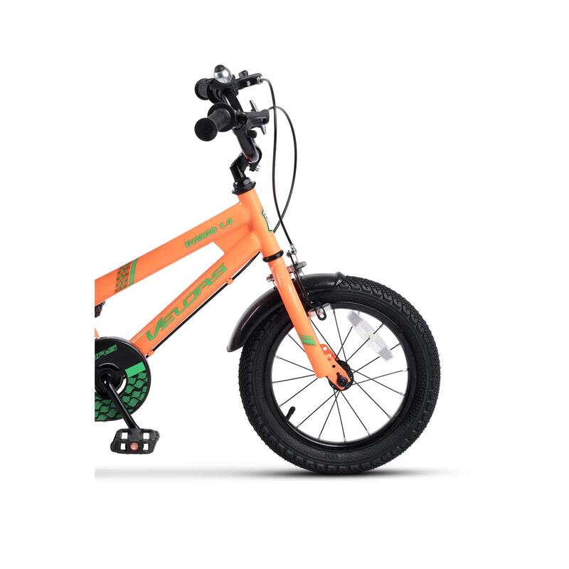 Bicicletă Copii Bimbo, Portocaliu/Verde