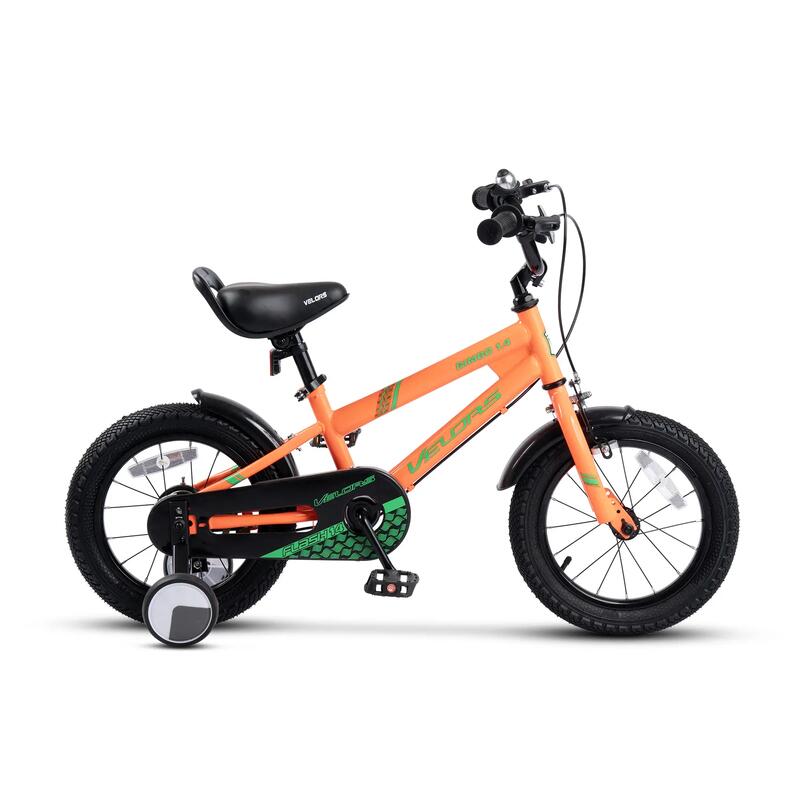 Bicicletă Copii Bimbo, Portocaliu/Verde