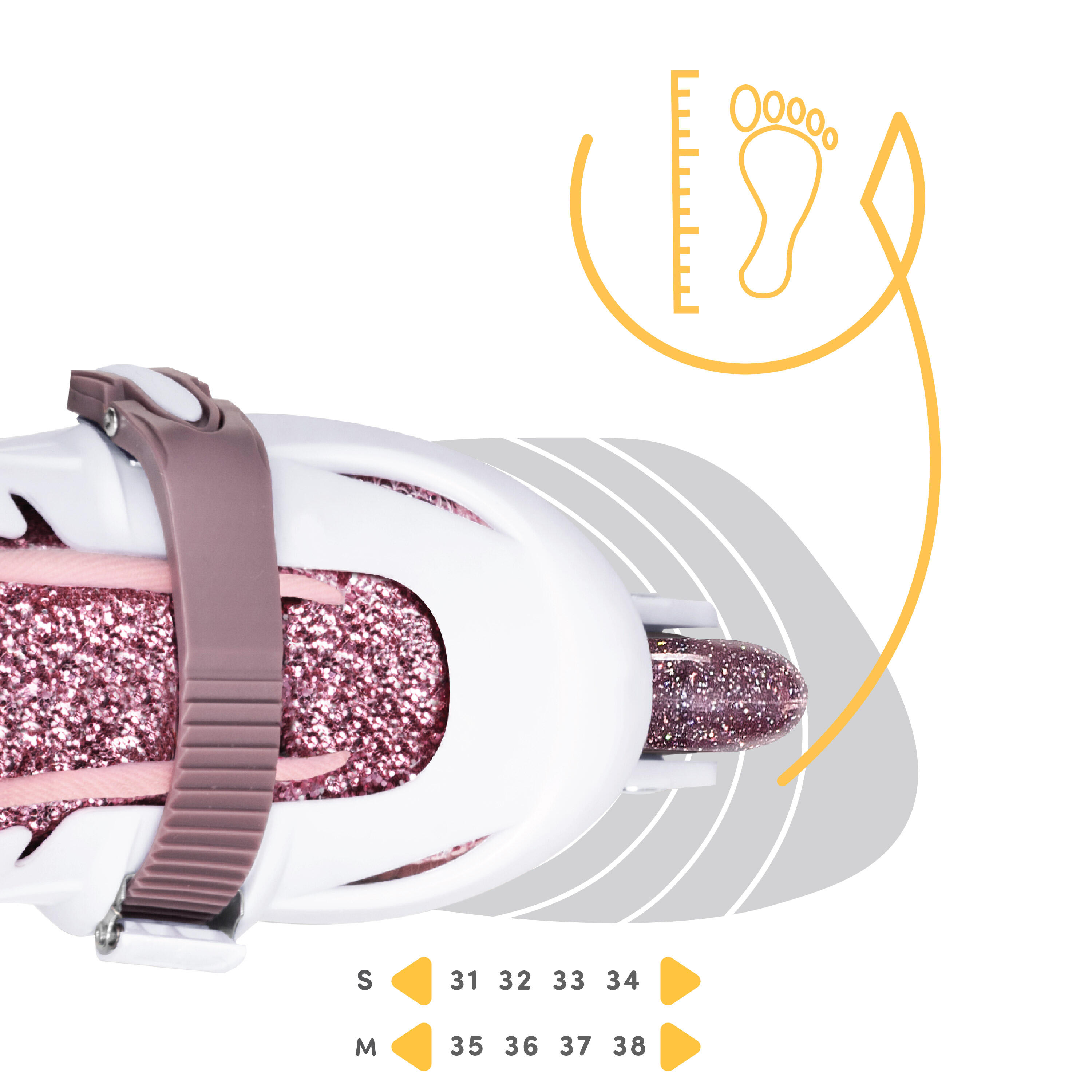 Cariboo Ballerina 3-in-1 Rolschaatsen en inline skates met LED-wielen 8/11