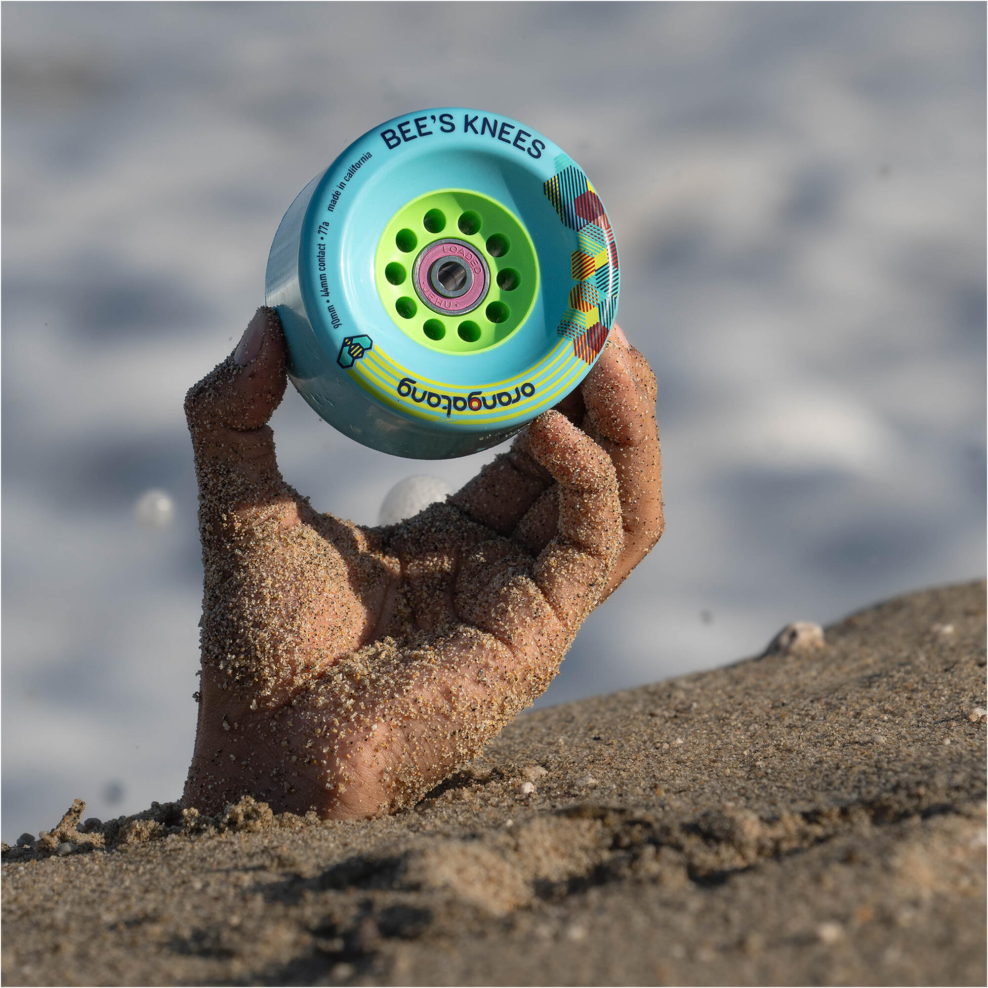 Ruote Bee's Knees 90MM 83A - Ruote per Skateboard in Gomma - Rosa - I 6/8