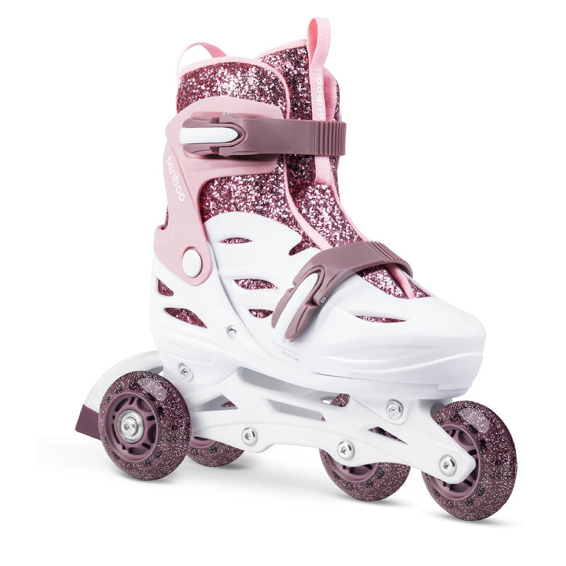 Cariboo Ballerina 3în1 Role și patine cu rotile pentru copii cu roți LED