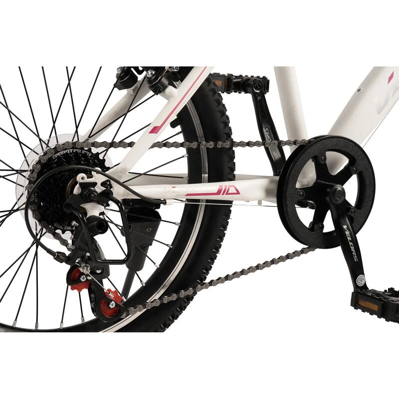 Bicicletă Copii 7v Neptune, Alb/Mov