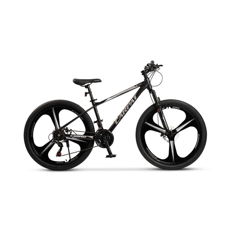 Bicicleta de Munte Evolution Hardtail MTB 21v, Negru/Gri
