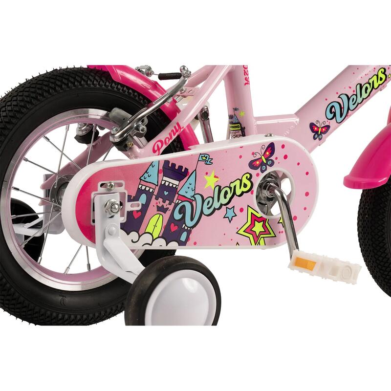 Bicicletă Copii Pony, Roz/Fucsia