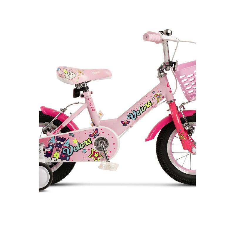 Bicicletă Copii Pony, Roz/Fucsia