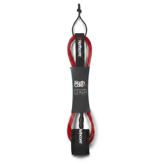 Laisse de surf 6mm 7FT - Rouge 2/2