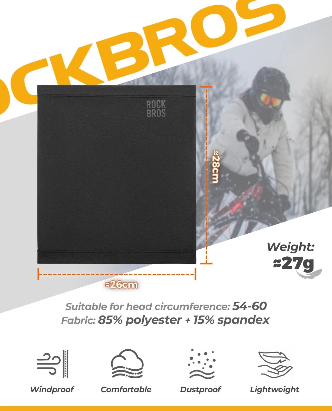 ROCKBROS Warme Halbe Sturmhaube Windschutz 3/6