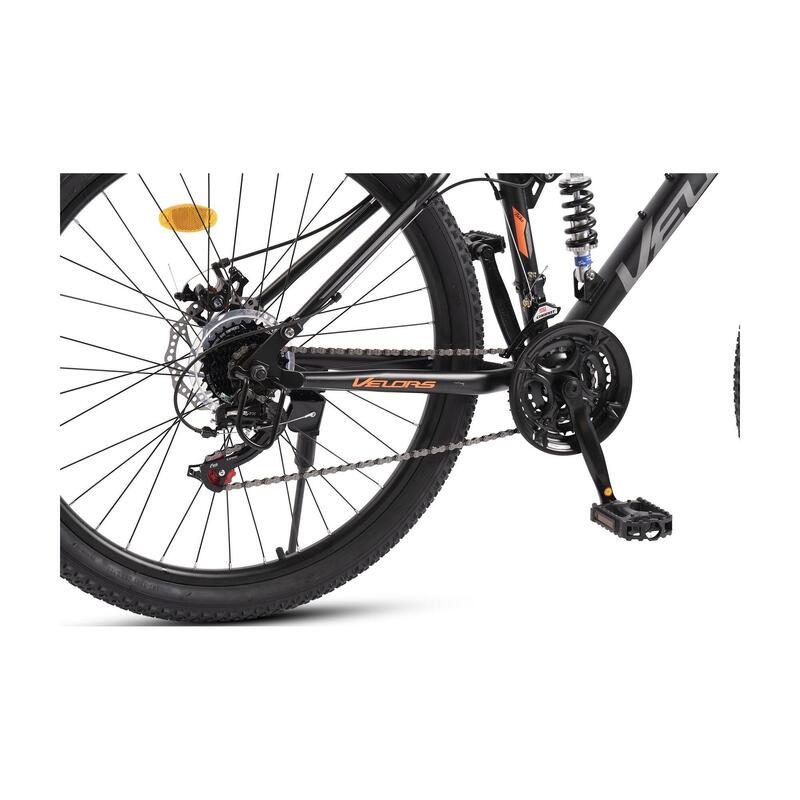 Bicicletă de Munte Matador Full Suspension MTB 21v, Negru/Portocaliu