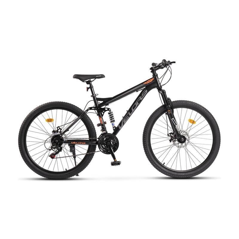 Bicicletă MTB cu suspensie integrala Matador 21v Negru/Portocaliu