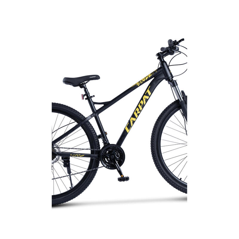 Bicicletă MTB semi-rigidă Life 21v Negru/Galben