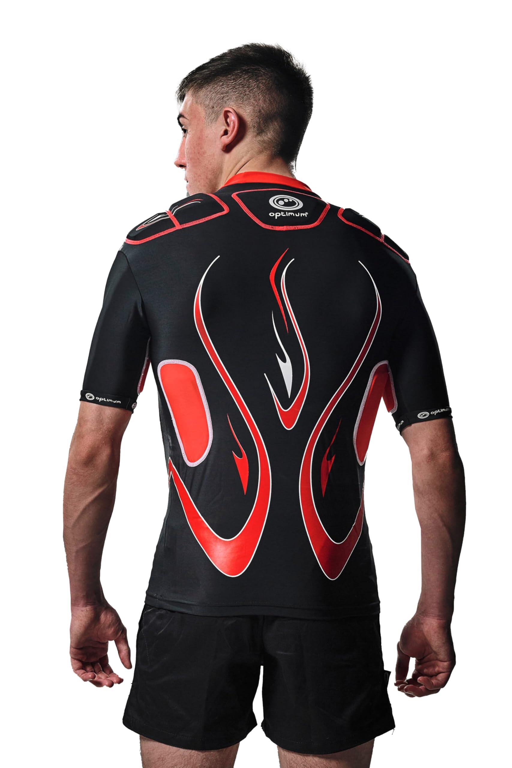 Veste de Inferno bandoulière Top de protection pour homme ,Noir/Rouge-Medium 4/7