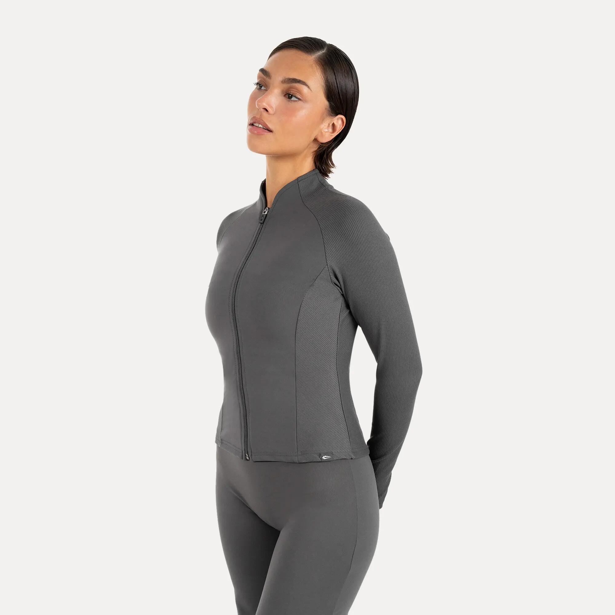 Damen Trainingsjacke Solvea Anthrazit 2/6