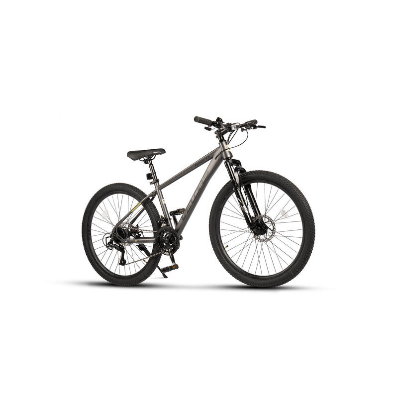 Bicicletă de Munte Rambler Hardtail MTB 21v, Gri/Negru