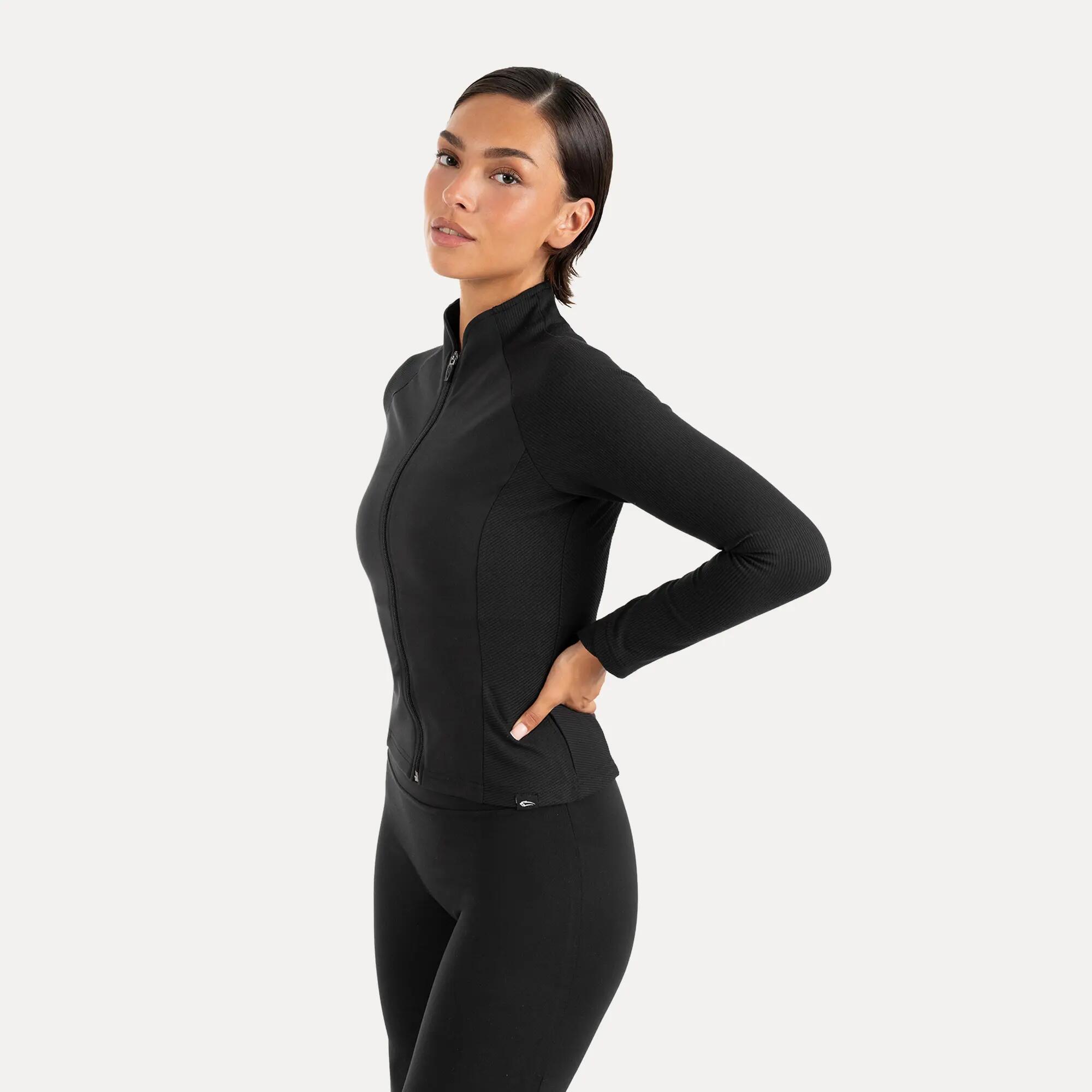 Damen Trainingsjacke Solvea Schwarz 2/6
