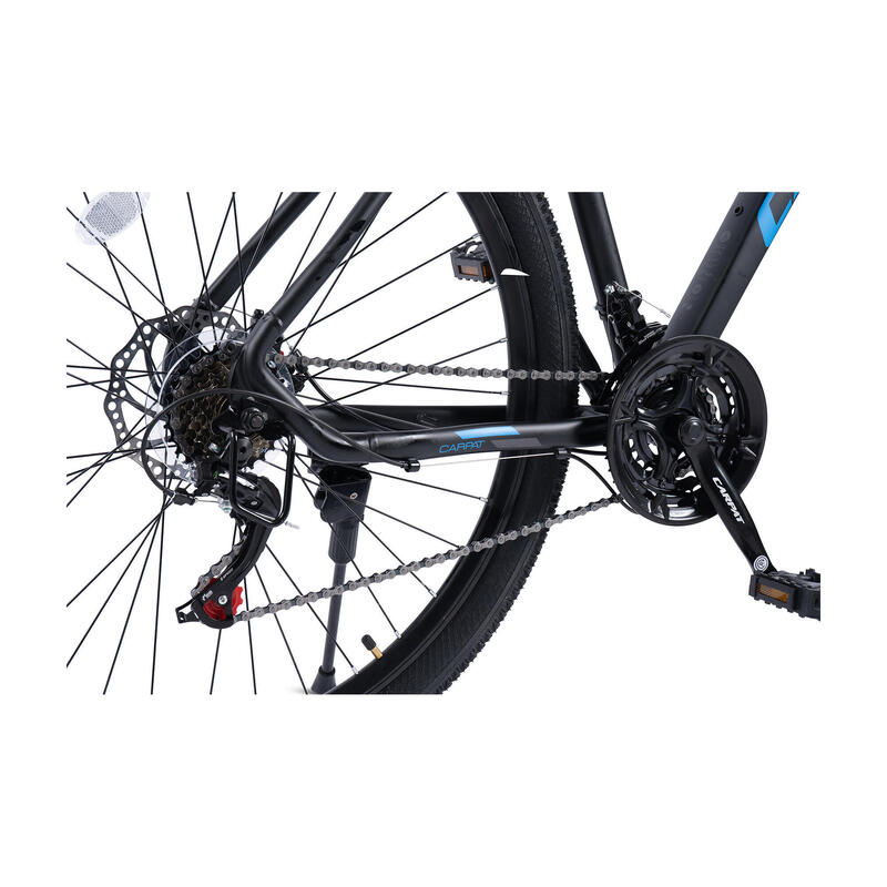 Bicicletă MTB semi-rigidă Invictus 21v Negru/Albastru