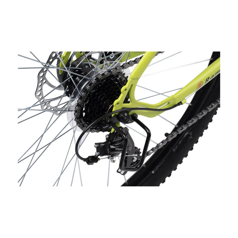 Bicicletă de Munte Rambler Hardtail MTB 21v, Verde/Negru