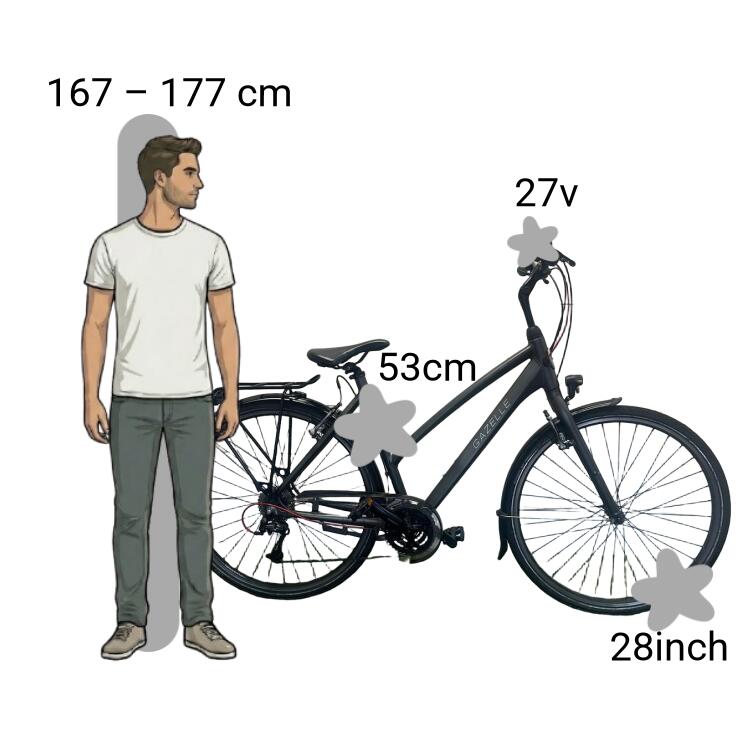Bicicletta usata Gazelle Vento 2/4