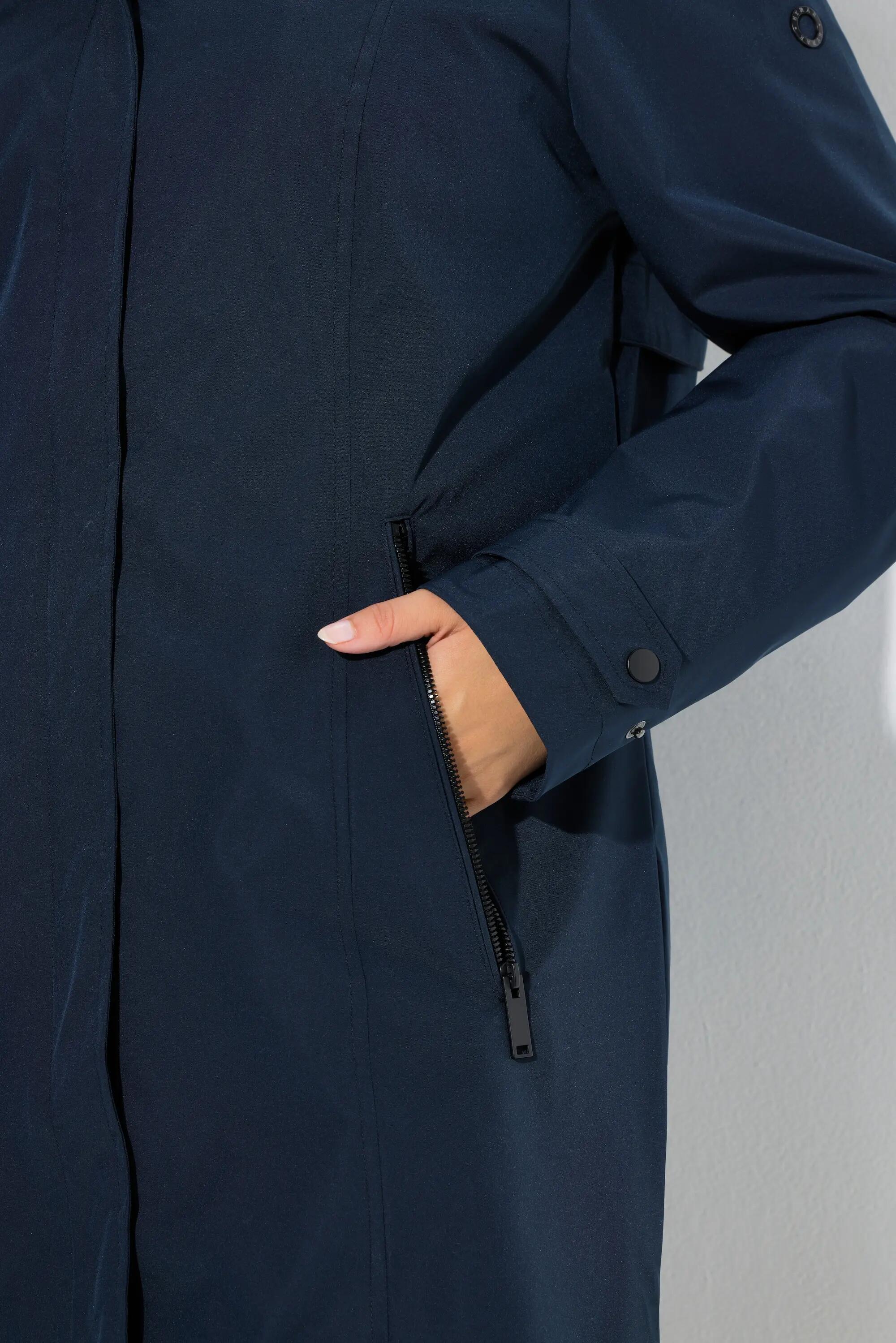 Damen HYPRAR Funktions-Trenchcoat wasserabweisend Kapuze 11/13