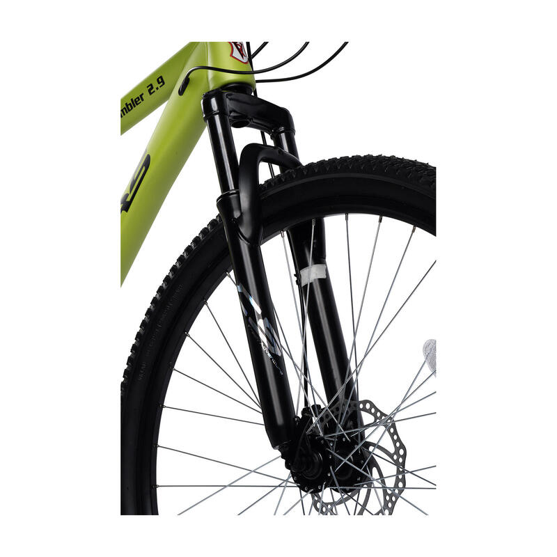 Bicicletă de Munte Rambler Hardtail MTB 21v, Verde/Negru